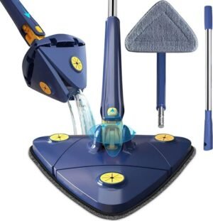 VIKANTA MAISON 360 Degree Rotatable Multifunctional Triangle Mop